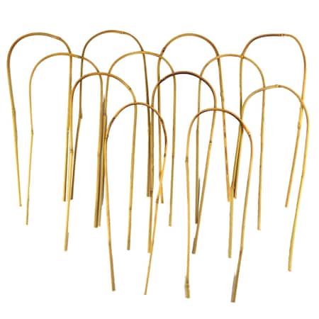 Foro 16 in. Bamboo U Trellis Hoop Stakes, 10PK FO2527888